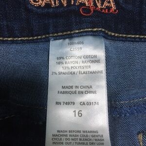 Santana Women's Blue Denim Capris - Size 16